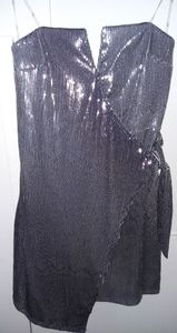New with tags,mini silver sparkly drese